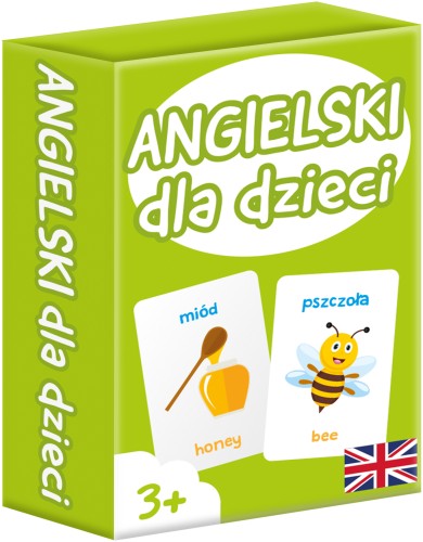 Karty edukacyjne do nauki angielskiego dla dzieci Angielski dla Dzieci mini zielone