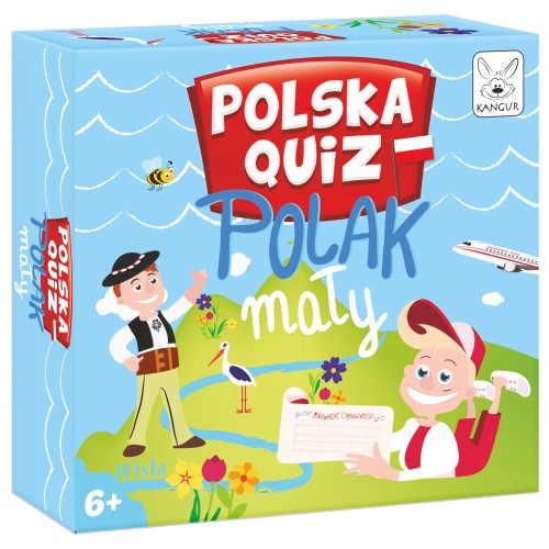 Karty edukacyjne do gry Polska Quiz Polak Mały z pytaniami o symbolach i historii Polski