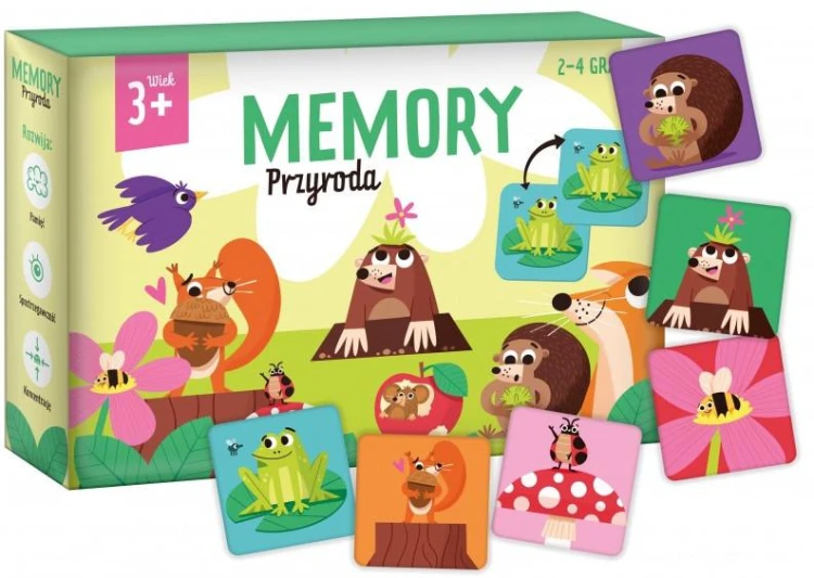 Memory Przyroda – edukacyjna gra pamięciowa ze zwierzętami KANGUR