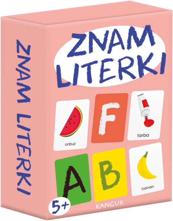 Karty edukacyjne Znam Literki Mini z literami i obrazkami do nauki słów