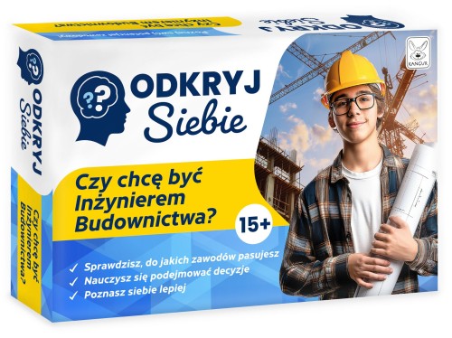 Widok planszy i elementów gry edukacyjnej Odkryj Siebie KANGUR z bliska