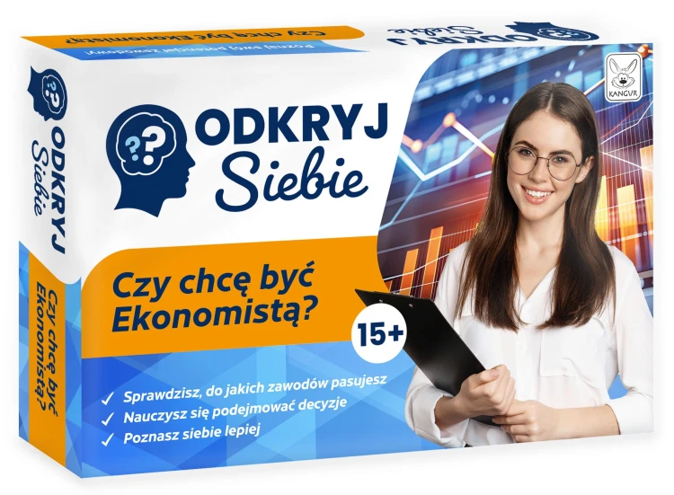 Szczegółowy widok materiałów edukacyjnych z zestawu Odkryj Siebie Czy chcę być Ekonomistą? KANGUR