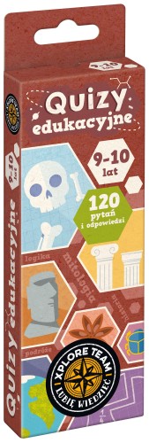 Książeczka Xplore Team Quizy edukacyjne 9–10 lat Bright Junior Media z pytaniami i zagadkami