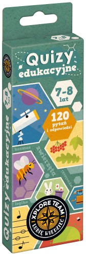 Okładka książeczki Xplore Team Quizy edukacyjne 7–8 lat wydawnictwa Bright Junior Media z serii CzuCzu