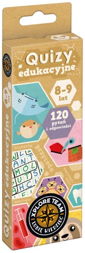 Quizy edukacyjne Xplore Team dla dzieci 8–9 lat Bright Junior Media z ilustracjami Magdaleny Babińskiej