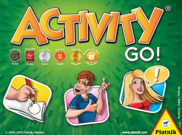 Activity Go! – kieszonkowa gra imprezowa z kalamburami PIATNIK w formacie 31x135 mm
