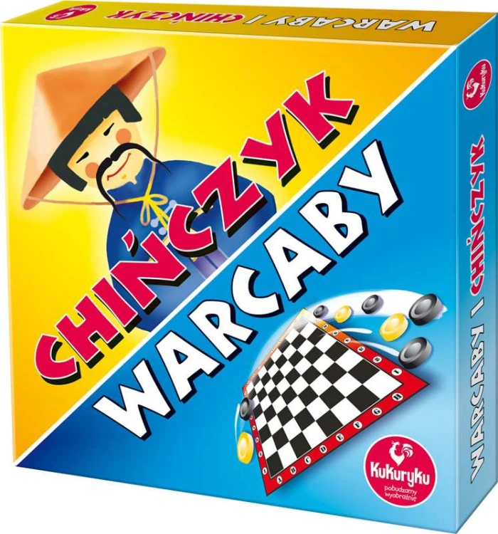 Zestaw gier planszowych Chińczyk i Warcaby KUKURYKU w formacie 262x260 mm