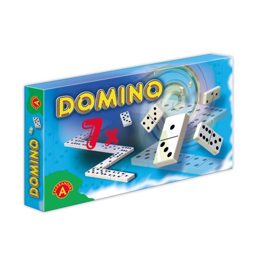 Zestaw kamieni do gry Domino 7x ALEXANDER GRY z instrukcją i wariantami zasad