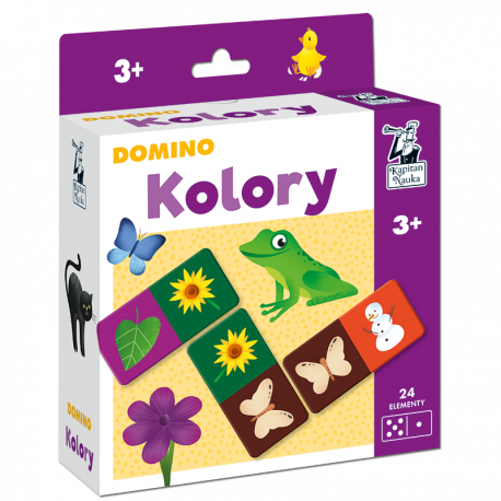 Domino Kolory Edgard PAP – barwne kafelki do nauki kolorów dla dzieci 3 plus
