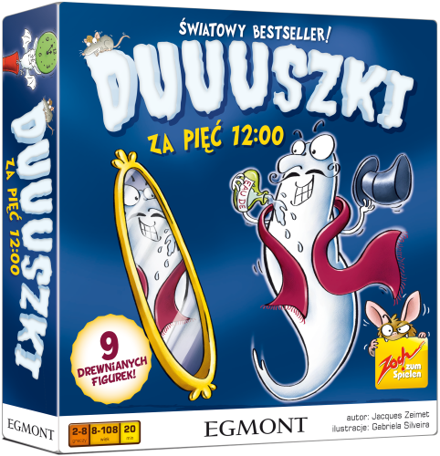Zestaw drewnianych elementów do gry Duuuszki za pięć 12:00 marki Egmont PAP