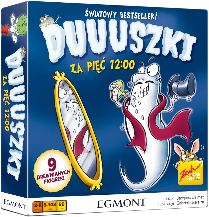 Zestaw drewnianych elementów do gry Duuuszki za pięć 12:00 marki Egmont PAP