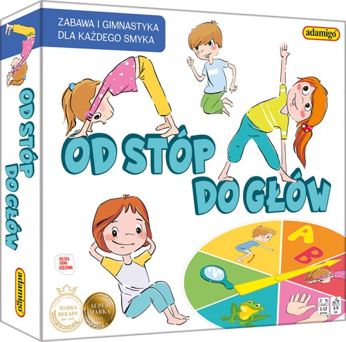 Gra ruchowa Od stóp do głów ADAMIGO – plansza i elementy gry