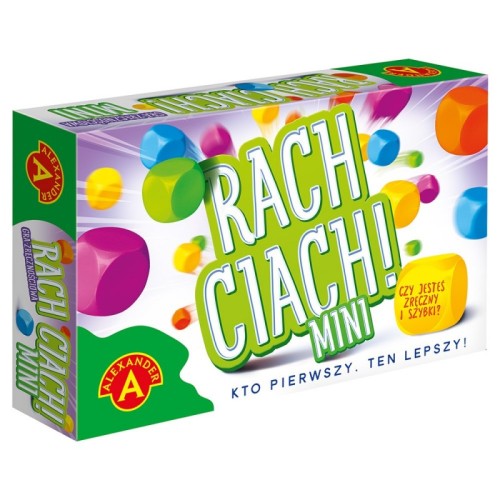 Alexander Rach Ciach Mini gra zręcznościowa dla dzieci z 25 kartami i kolorowymi elementami
