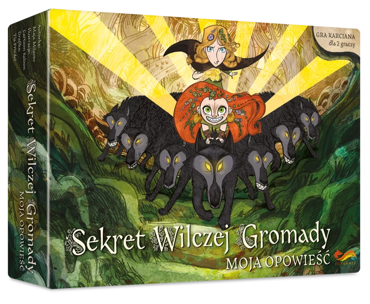 Sekret Wilczej Gromady gra karciana Fox Games – plansza 5 na 5 kart