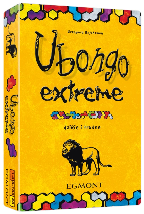 Ubongo Extreme – kompaktowa gra logiczna Egmont PAP w opakowaniu o wymiarach 11 × 18 cm