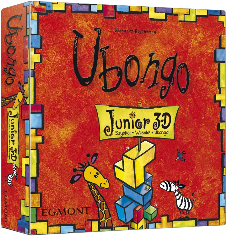 Ubongo Junior 3D – plansza i kolorowe klocki do gry logicznej Egmont PAP