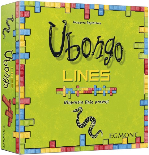 Ubongo Lines – logiczna gra przestrzenna z klockami 3D Egmont PAP, widok pudełka i elementów