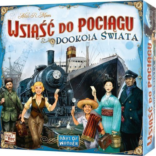 Plansza do gry Wsiąść do Pociągu: Dookoła Świata wydawnictwa REBEL, detal mapy
