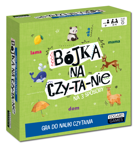 Bójka na czytanie Edgard PAP - gra edukacyjna z sylabami i kolorowymi ilustracjami dla dzieci