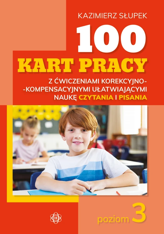 100 kart pracy z ćwiczeniami korekcyjno-kompensacyjnymi Harmonia podręczniki w formacie 293x207x1 mm, widok okładki
