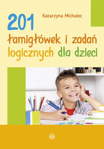 Okładka książki 201 łamigłówek i zadań logicznych dla dzieci wydawnictwa HARMONIA w formacie 290x205 mm