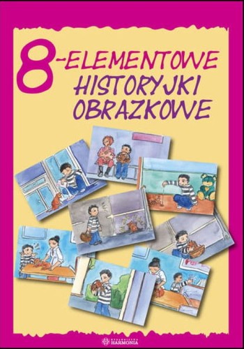 Edukacyjne 8-elementowe historyjki obrazkowe Harmonia podręczniki w formacie 305x220 mm do nauki i zabawy dla dzieci
