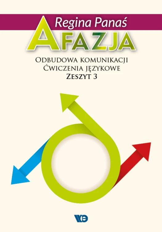 Okładka zeszytu 3 "Afazja. Odbudowa komunikacji" od Wydawnictwa Edukacyjnego, widok frontowy