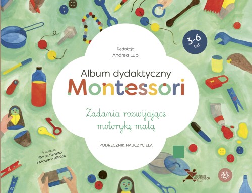 Okładka albumu dydaktycznego Montessori HARMONIA z zadaniami rozwijającymi motorykę małą