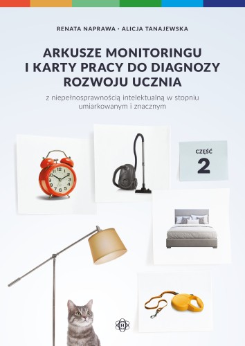 Okładka arkuszy monitoringu i kart pracy Harmonia podręczniki do diagnozy rozwoju uczniów z niepełnosprawnością intelektualną