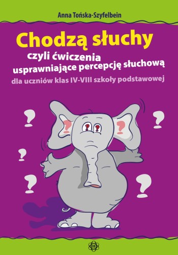 Okładka książki ćwiczeń usprawniających percepcję słuchową dla uczniów klas 4-8 HARMONIA