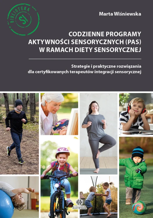 Okładka poradnika Codzienne programy aktywności sensorycznych PAS autorstwa dr Marii Borkowskiej, wydawnictwo HARMONIA