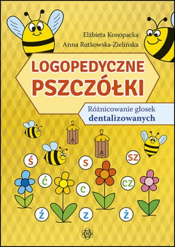 Książka Logopedyczne pszczółki HARMONIA w formacie 305x220x1 mm, wspierająca ćwiczenia logopedyczne dzieci