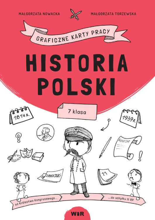 Graficzne karty pracy Historia Polski dla klasy 7 szkoły podstawowej wydawnictwa Wir (T)