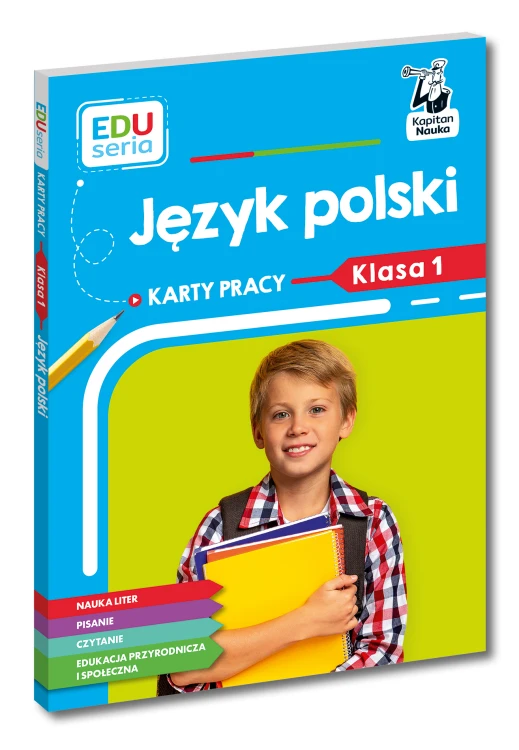 Okładka kart pracy EDUseria Język polski dla klasy 1 Kapitan Nauka