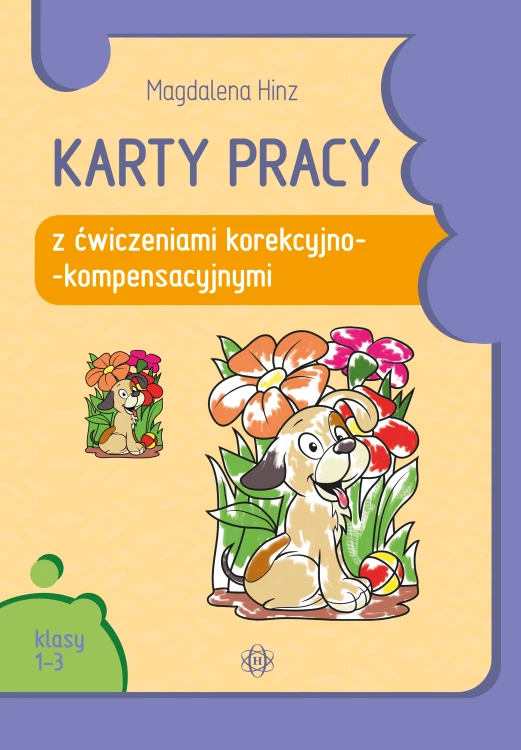 Karty pracy korekcyjno-kompensacyjne dla klas 1–3 Harmonia podręczniki, widok okładki i stron