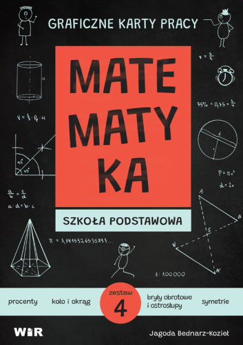 Okładka zestawu Matematyka Graficzne karty pracy dla szkoły podstawowej zestaw 4 wydawnictwa Wir