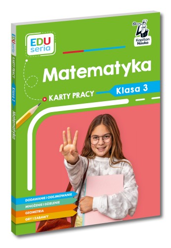 Okładka kart pracy EDUseria Matematyka dla klasy 3 wydawnictwa Kapitan Nauka