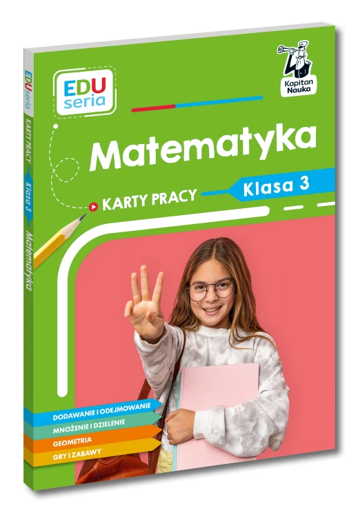 Okładka kart pracy EDUseria Matematyka dla klasy 3 wydawnictwa Kapitan Nauka