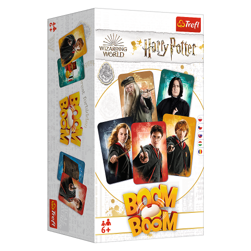 Karty z bohaterami z serii Harry Potter do gry Boom Boom Harry Potter od Trefl PAP
