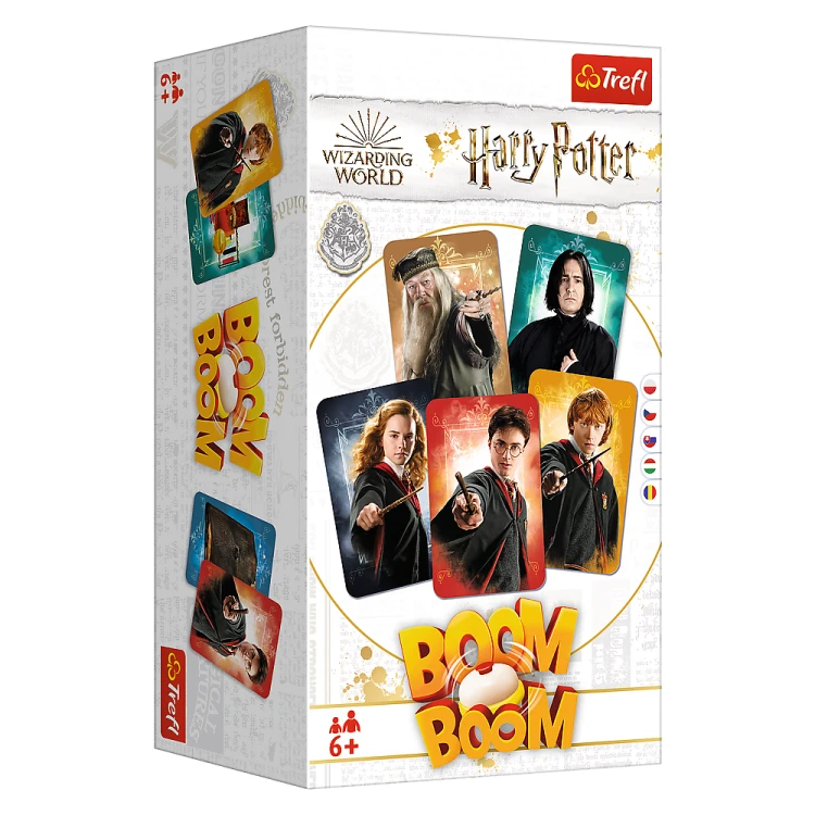 Karty z bohaterami z serii Harry Potter do gry Boom Boom Harry Potter od Trefl PAP