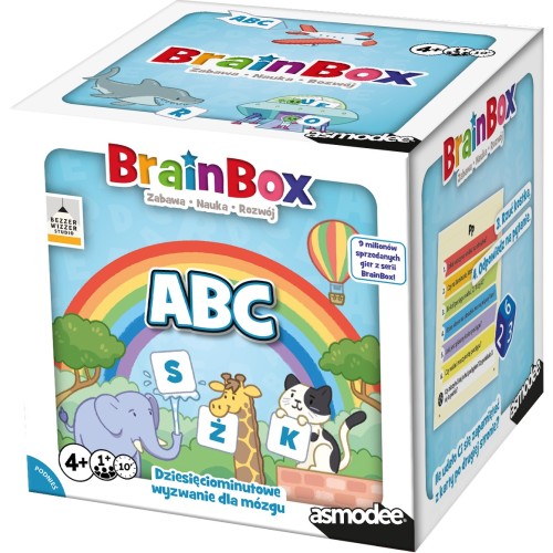 BrainBox ABC gra edukacyjna REBEL – pudełko z kartami do nauki alfabetu