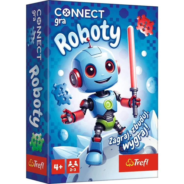 Kolorowe elementy gry Connect Roboty do tworzenia różnych robotów