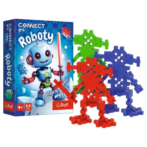 Connect Roboty gra konstrukcyjna Trefl PAP zestaw klocków w pudełku