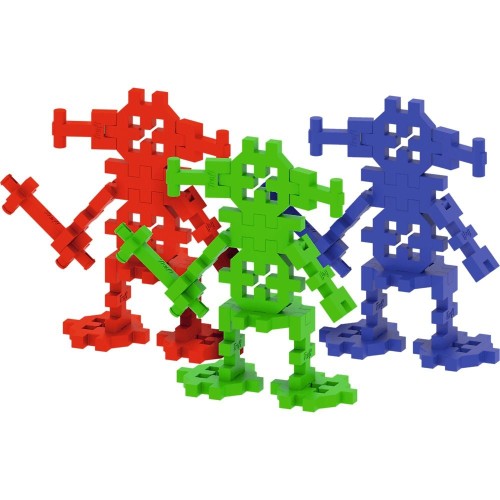 Zbliżenie na połączone części zestawu Connect Roboty marki Trefl PAP