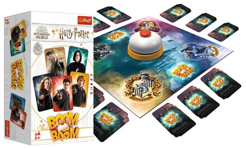 Boom Boom Harry Potter gra zręcznościowa Trefl PAP, plansza i dzwonek do szybkiej zabawy