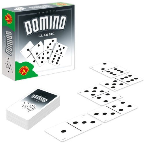 Domino Mikro – karciana gra Domino ALEXANDER GRY w formacie 92x92 mm idealna dla dzieci od 5 lat