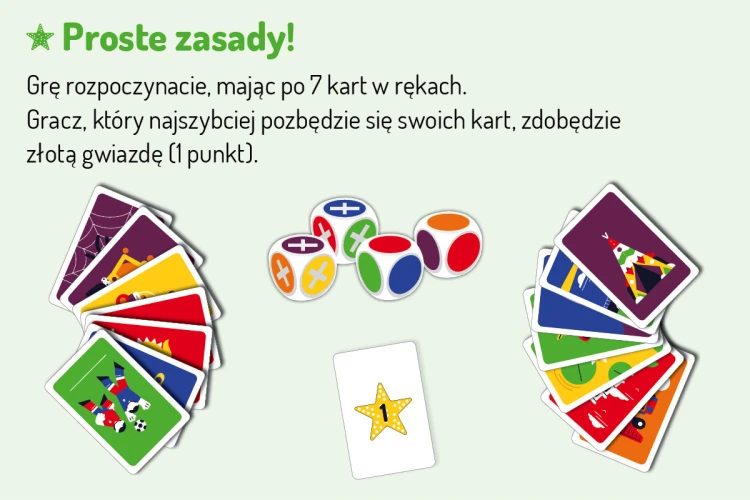Zbliżenie na karty gry w Kolory – symbole i kolory na kartach NASZA KSIĘGARNIA
