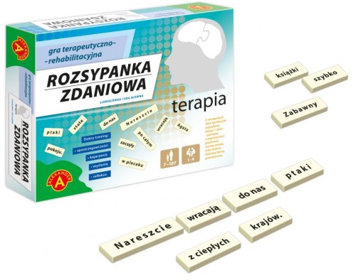 Terapia Rozsypanka Zdaniowa ALEXANDER GRY - plansza i elementy gry