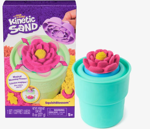 Zestaw SquishBlossom z piaskiem kinetycznym Spin Master 240 g w opakowaniu 230x140 mm