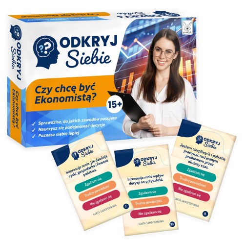 Pomoc edukacyjna Odkryj Siebie Czy chcę być Ekonomistą? od KANGUR w formacie 115x175 mm